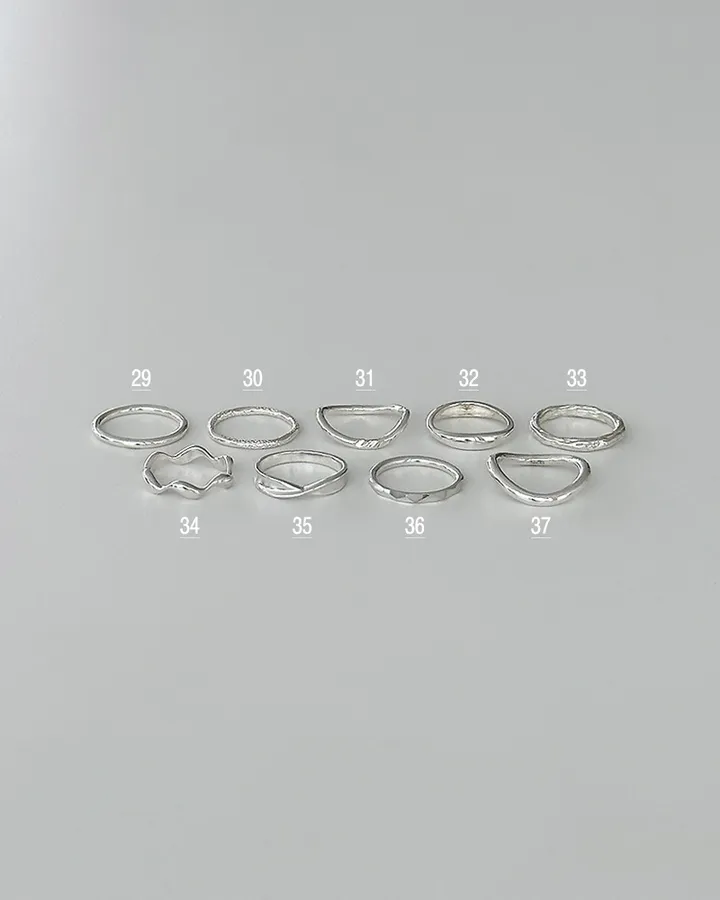 실버 925 베이직 기본 실반지 레이어드 포인트링 상세 이미지 8