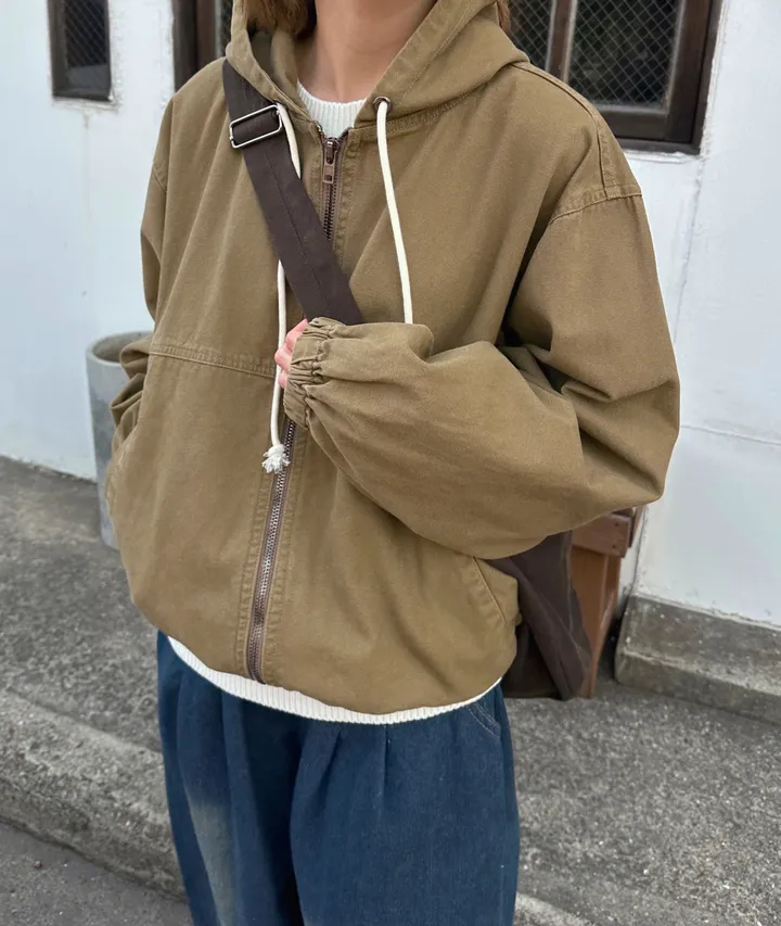 (UNISEX) 빈티지 워크 후드 자켓 상세 이미지 24