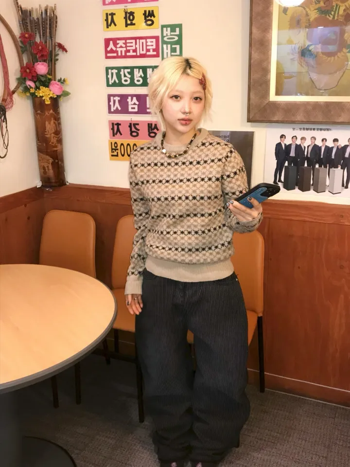 ♨주문폭주♨ #블랙 스트라이프 생지 데님 (당일 배송) 상세 이미지 14