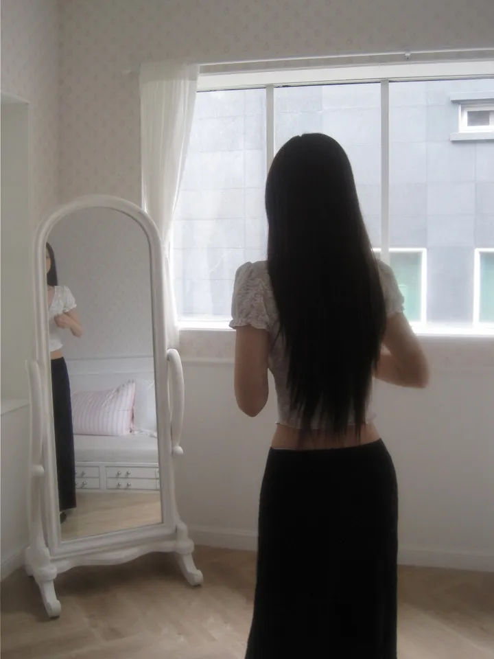 반팔 티셔츠 모델 착용 이미지-S1L33