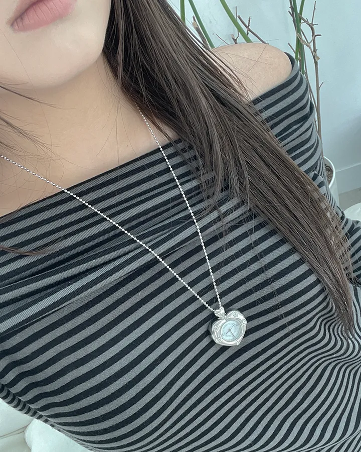 Twinkle Heart Clock Long Necklace 상세 이미지 20
