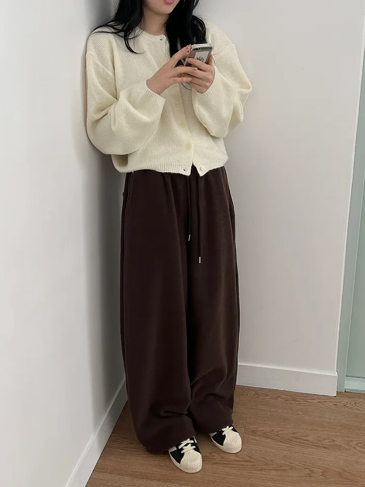 MD픽💜 엘가 라운드 세미크롭 니트 가디건(9color) 상세 이미지 40