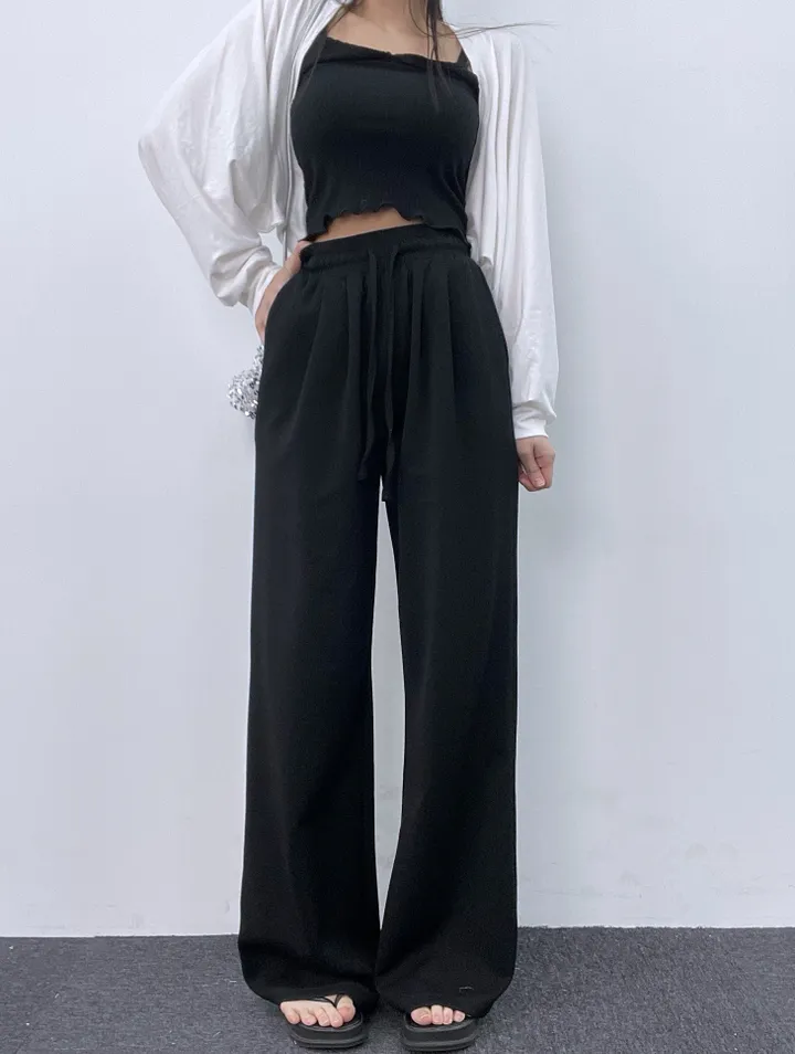 * 차르르 날씬핏 * 와이드팬츠 여름 트레이닝바지 여름옷 봄 밴딩 바지 찰랑팬츠 핀턱 와이드 롱 팬츠 쭈리 여름바지 봄바지 가을바지 츄리닝 상세 이미지 39
