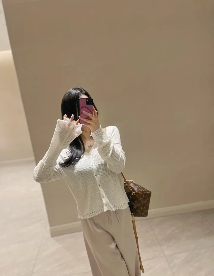 월요일발송🩶 여리폭탄 간절기 니트 가디건 상세 이미지 5