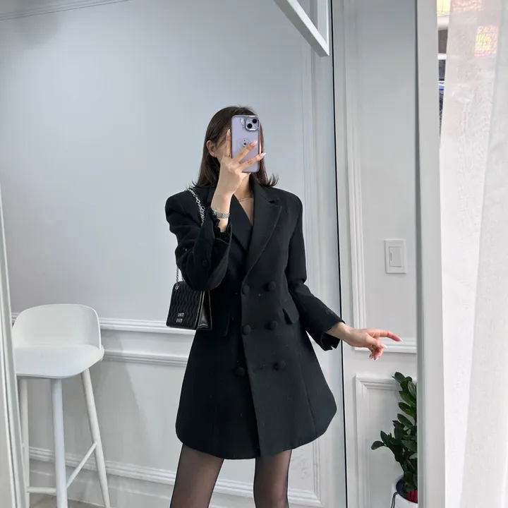울 라인 더블 하프 코트 3color 2size 상세 이미지 25