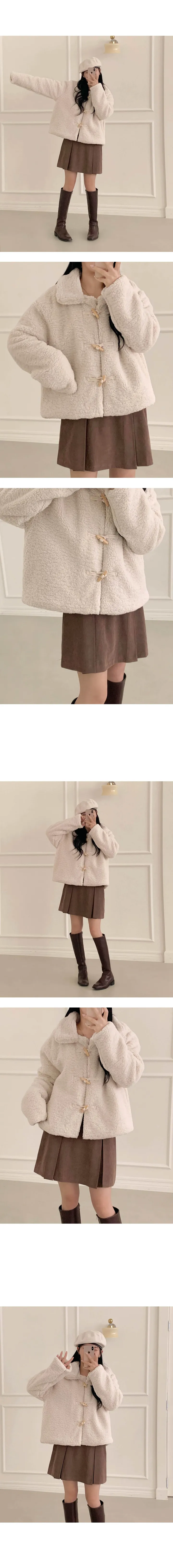 [누빔안감] 포이 양털 뽀글이 떡볶이 코트 자켓(2 colors) 상세 이미지 11