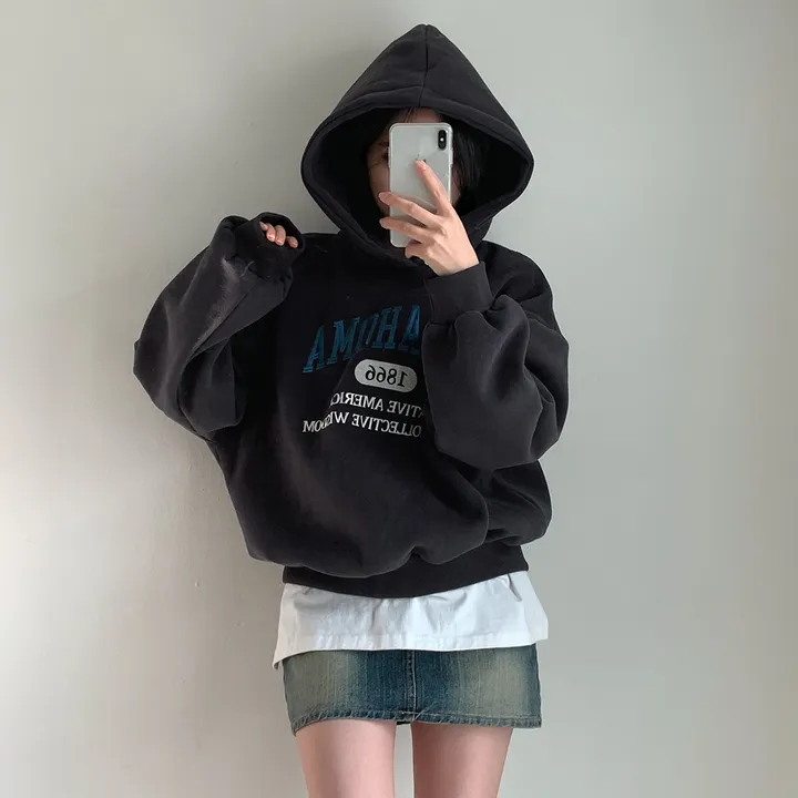 [대박핏보장✨/98%만족/진그레이 당일출고!] 자체제작 #크치Made 꿈에 나온 핏, 오클라호마 1866  양기모 맨투맨 긴팔 후드티 ; 5컬러 상세 이미지 69