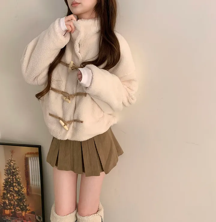 *따수운전체누빔🔥set강추* 포근 토글 덤블 떡볶이점퍼 양털 퍼 뽀글이 자켓 뽀글이집업 이중덤블 누빔패딩 상세 이미지 11
