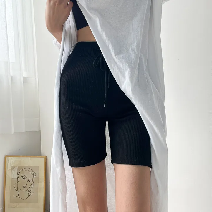 쫀쫀 스판 스트링 4부 골지 레깅스 3color 상세 이미지 36