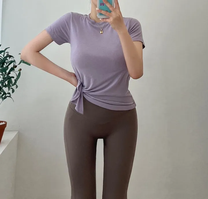 [강력추천/인생핏]하이웨스트 부츠컷 레깅스 세미부츠컷 에슬레져 요가 필라테스 헬스 러닝 골프 테니스 운동복 연습복 데일리 상세 이미지 18