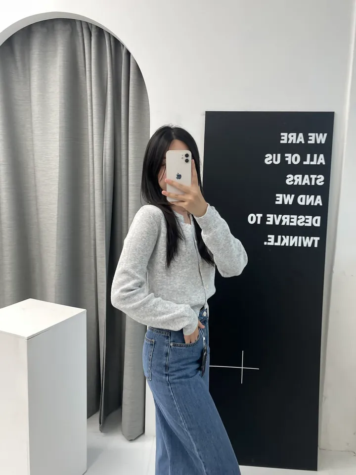 ❤봄컬러추가❤ 13컬러 캐시미어 라운드 트임 니트가디건 상세 이미지 28
