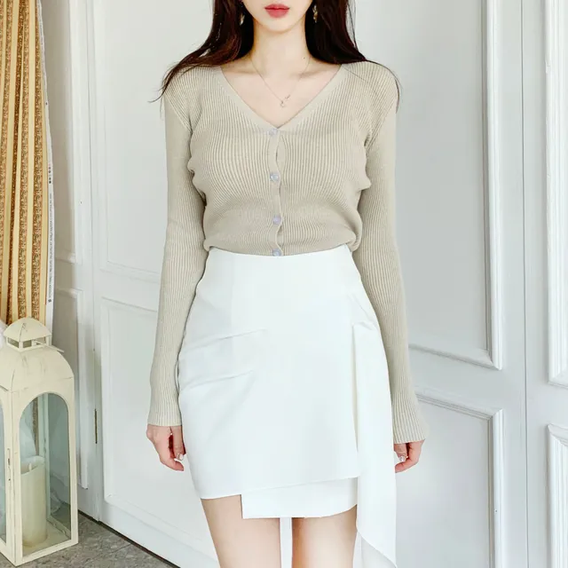 [묶음할인] 소프트 촉감 브이넥 글램핏 골지 가디건 ﻿아이보리 베이지 블랙 연두 소라 핑크 연보라 와인 카키 겨자 에메랄드 개강룩 새내기룩 봄 벚꽃룩 꽃놀이룩 개강여신 상세 이미지 58