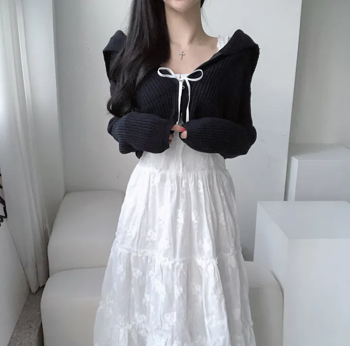 *당일* 슈슈 하찌 세라 크롭 가디건 4color 투웨이 투지퍼 봄신상 가디건 루즈핏 상세 이미지 29