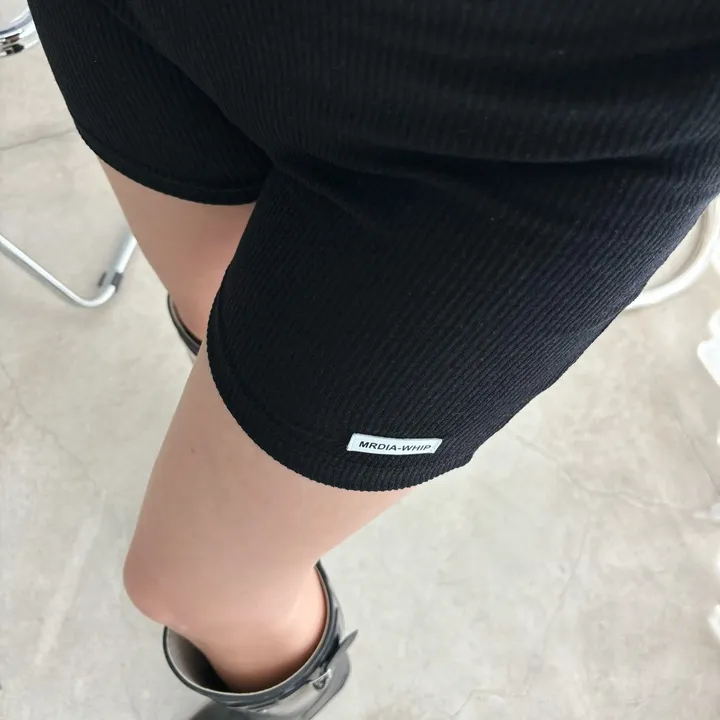 [강추! 트렌디 코디필수템] 골지 패치 3부 숏 레깅스 쇼츠 3col 상세 이미지 7