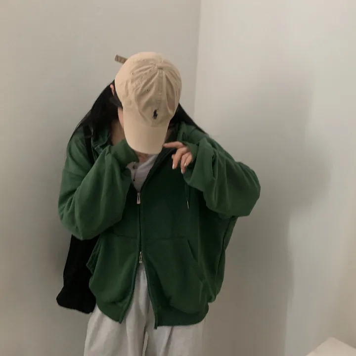 [사계절인기템/7컬러*.*] 심플무지 투웨이 오버핏 후드집업,점퍼 - 12color 상세 이미지 23