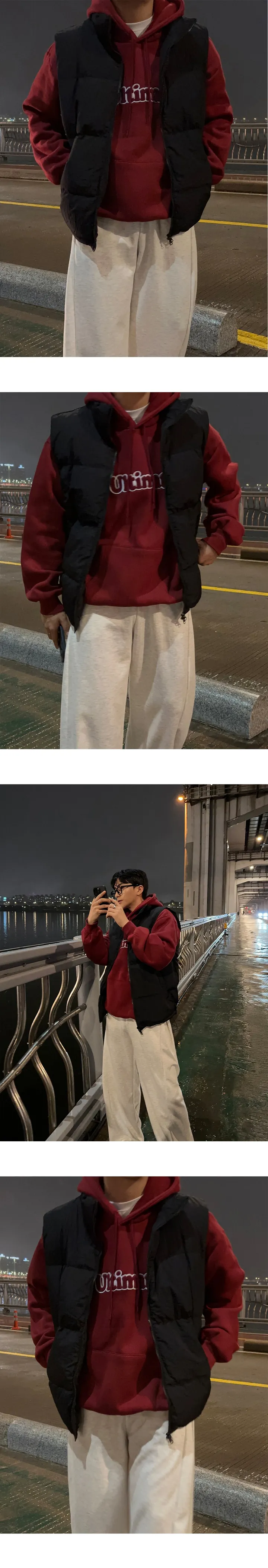 [주문폭주/누적9만장/자체제작] 사이드 벌룬 커브드 스웻 롱와이드팬츠 (4color) 상세 이미지 18