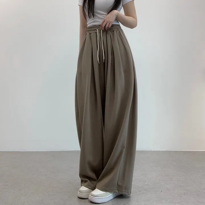 [기장선택/사계절팬츠] 루크 더블 핀턱 와이드 밴딩 롱팬츠 트레이닝 팬츠 4color 상세 이미지 37