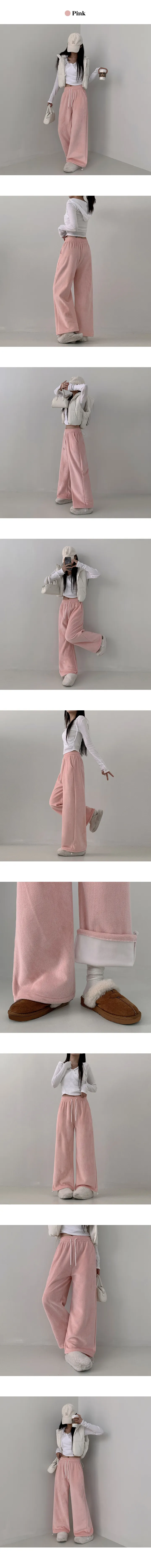 [핏존예/쫀득핏/핏조절O] 언텀 벨루아 코듀로이 와이드  융기모 트레이닝 팬츠 (5color) 상세 이미지 12