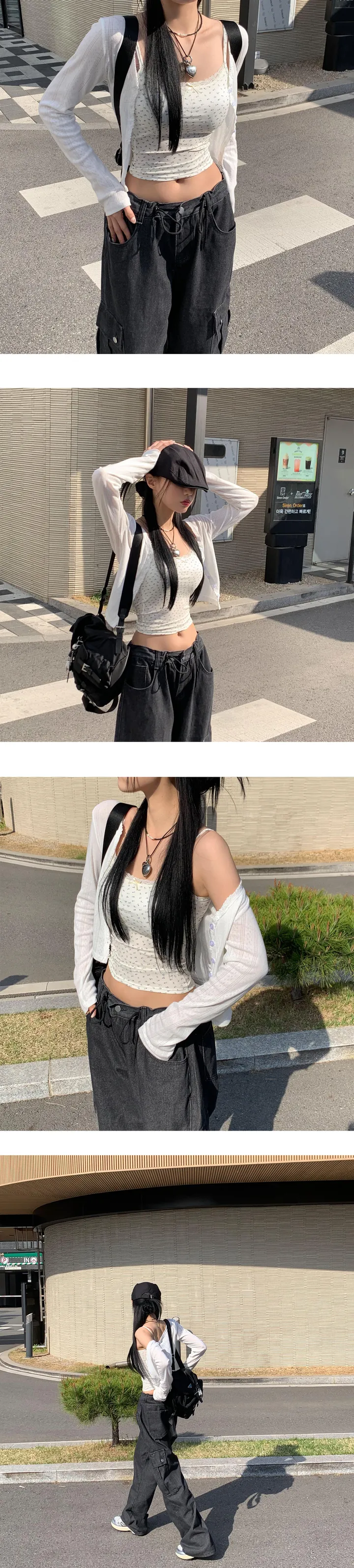 [문의폭주🌸] 데일리솔 레이스 코튼 펀칭 여름 가디건-2color 상세 이미지 6