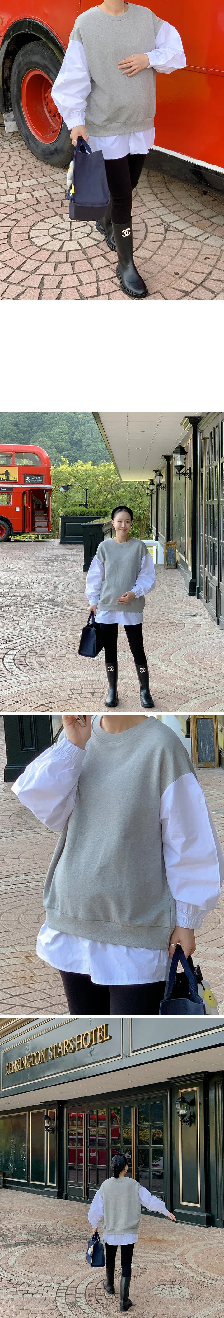 [자체제작🪡/임산부추천🤰🏻] MADE 감동 임산부 레깅스 (one color) ‘임부복’ 상세 이미지 24