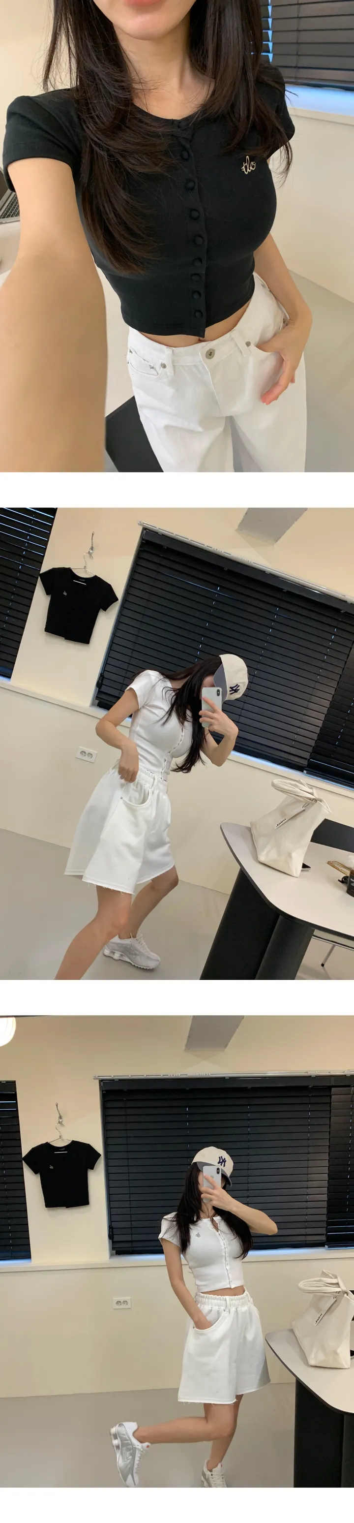 R 버튼 캡소매가디건 상세 이미지 11