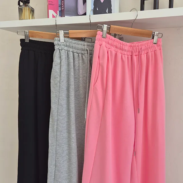 크롭 조끼 베스트 와이드팬츠 트레이닝 투피스세트 (3COLOR) 상세 이미지 31