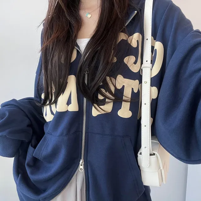 [기모ver.추가/특가할인중] 교복템강추 보호본능핏~  데일리 캐주얼 투웨이 발포 레터링 후드집업 상세 이미지 18