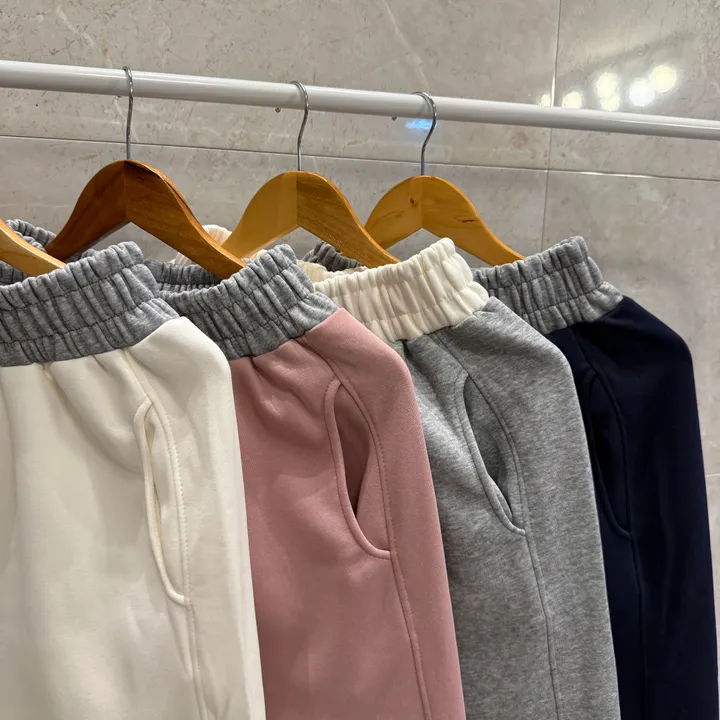 *2way [주머니배색 포인트!] 패트 배색 밴딩 힙 와이드 롱 트레이닝팬츠 롱팬츠 - 4color 상세 이미지 28