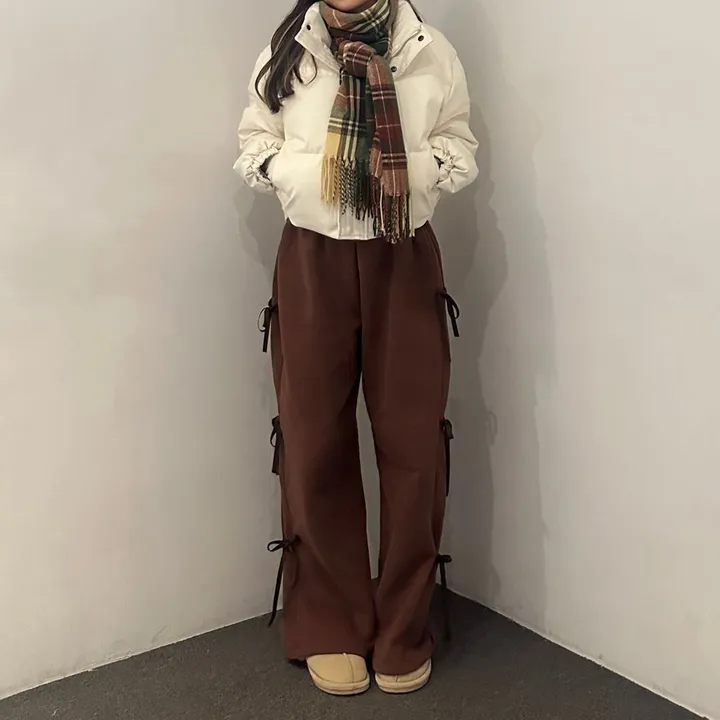 [힙걸완성/고퀄리티] 힙 레더 하이넥 숏패딩 상세 이미지 9