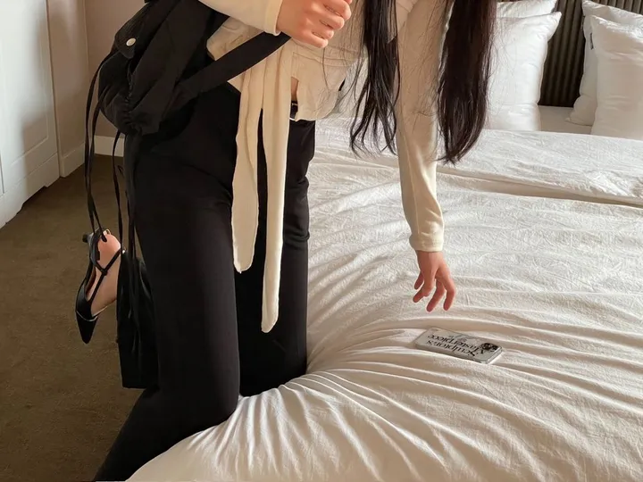 웨이드 무드 버튼 투웨이 물결 랩 가디건 2color 상세 이미지 29