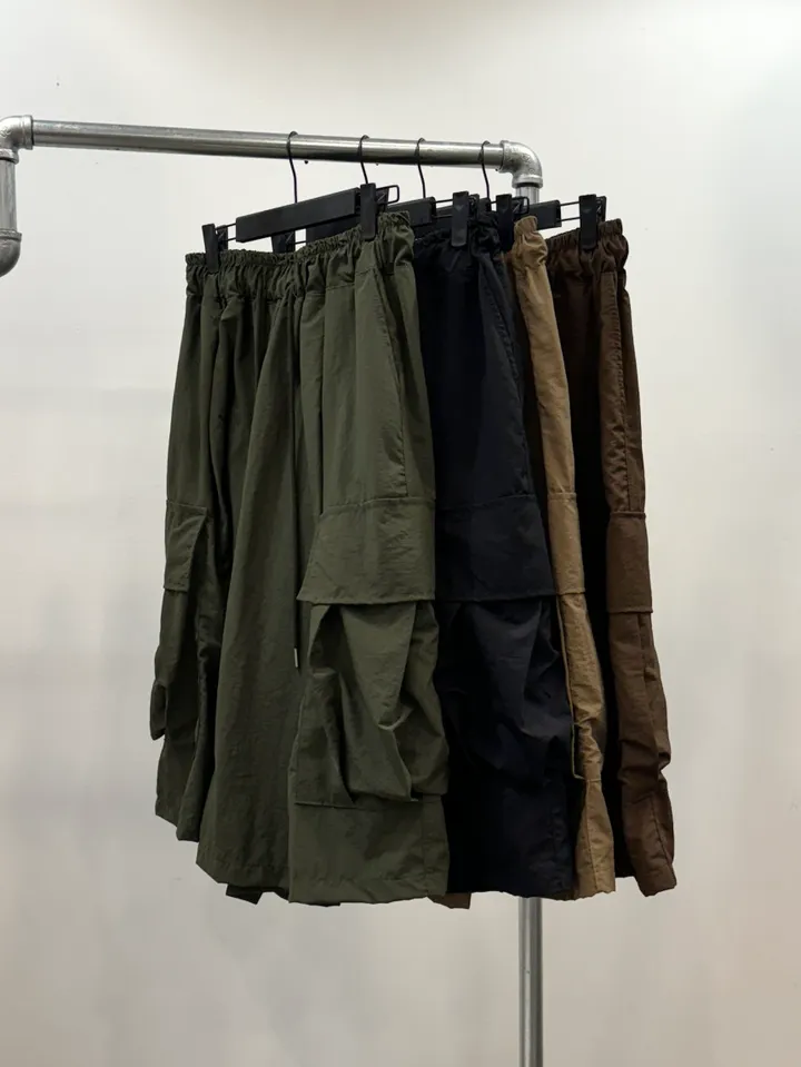 (누적 1000장)(4COLOR) 빅포켓 나일론 8부 카고팬츠 (카고반바지, 여름반바지, 8부팬츠, 와이드반바지, 카고하프팬츠, 나일론팬츠) 상세 이미지 61