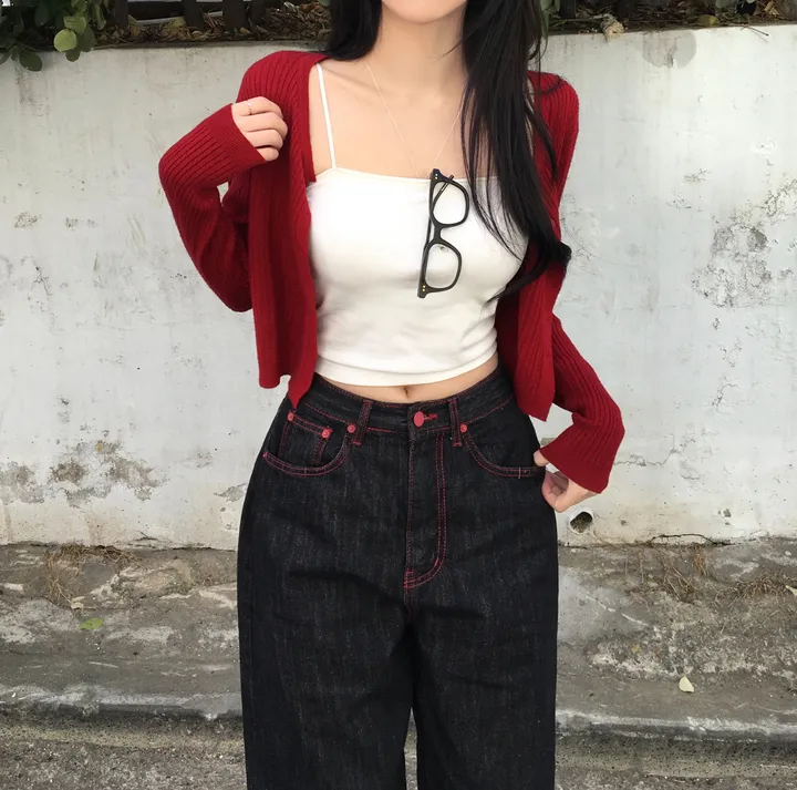 [고퀄❤️/데일리가디건] 프렌치 슬림핏 라운드 꽈배기 니트 긴팔 가디건 봄신상 간절기아우터 데일리템 레이어드 여리핏 5color 상세 이미지 4