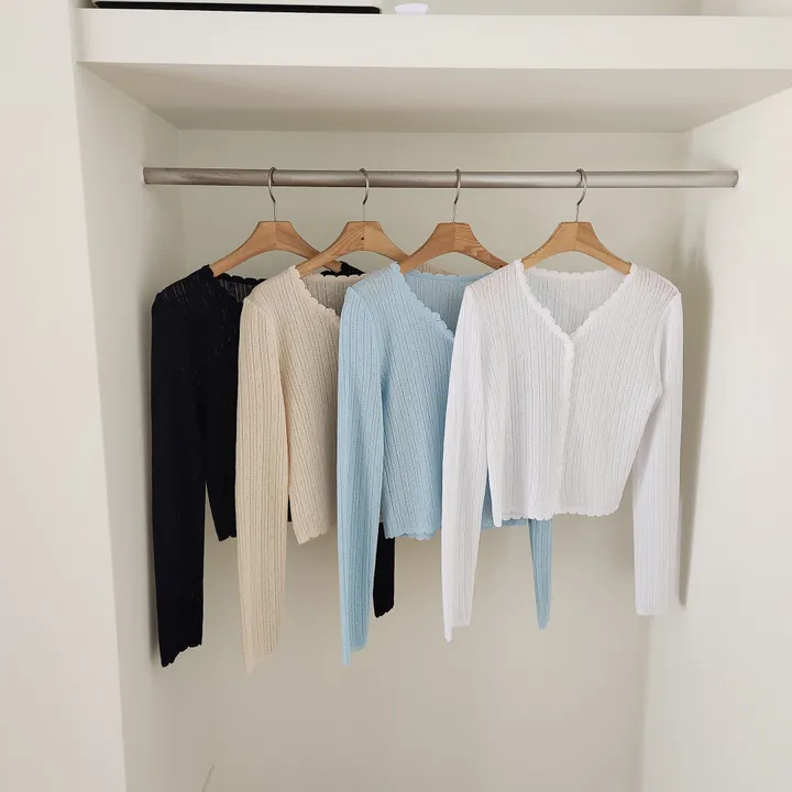 [썸머/데일리]웨이브 펀칭 썸머 가디건(4컬러) 상세 이미지 56