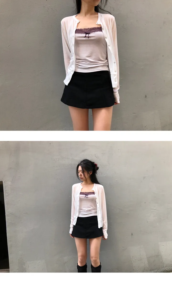 sheer ring cardigan (5color) / 시어 링 가디건 상세 이미지 10