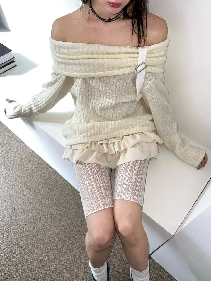 [5부st] pippi lace slim layered shorts leggings / 삐삐 레이스 슬림 레이어드 쇼츠 레깅스 상세 이미지 15