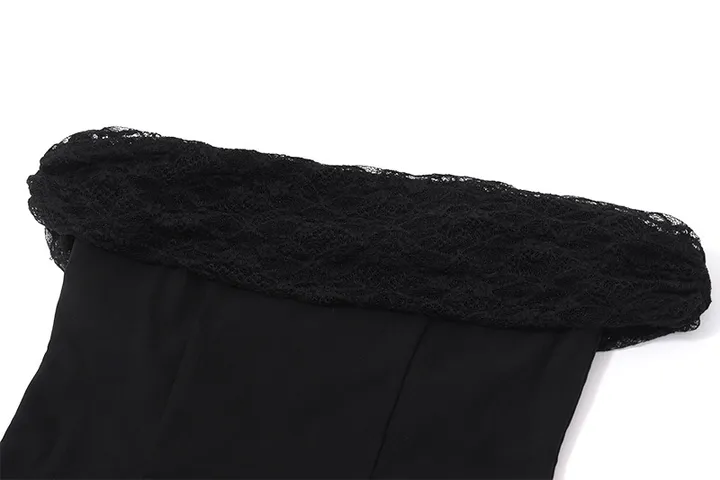 [세트가격/올블랙코디🖤] only 레이스 오프숄더 탑+캉캉 미니 스커트 셋업 상세 이미지 9