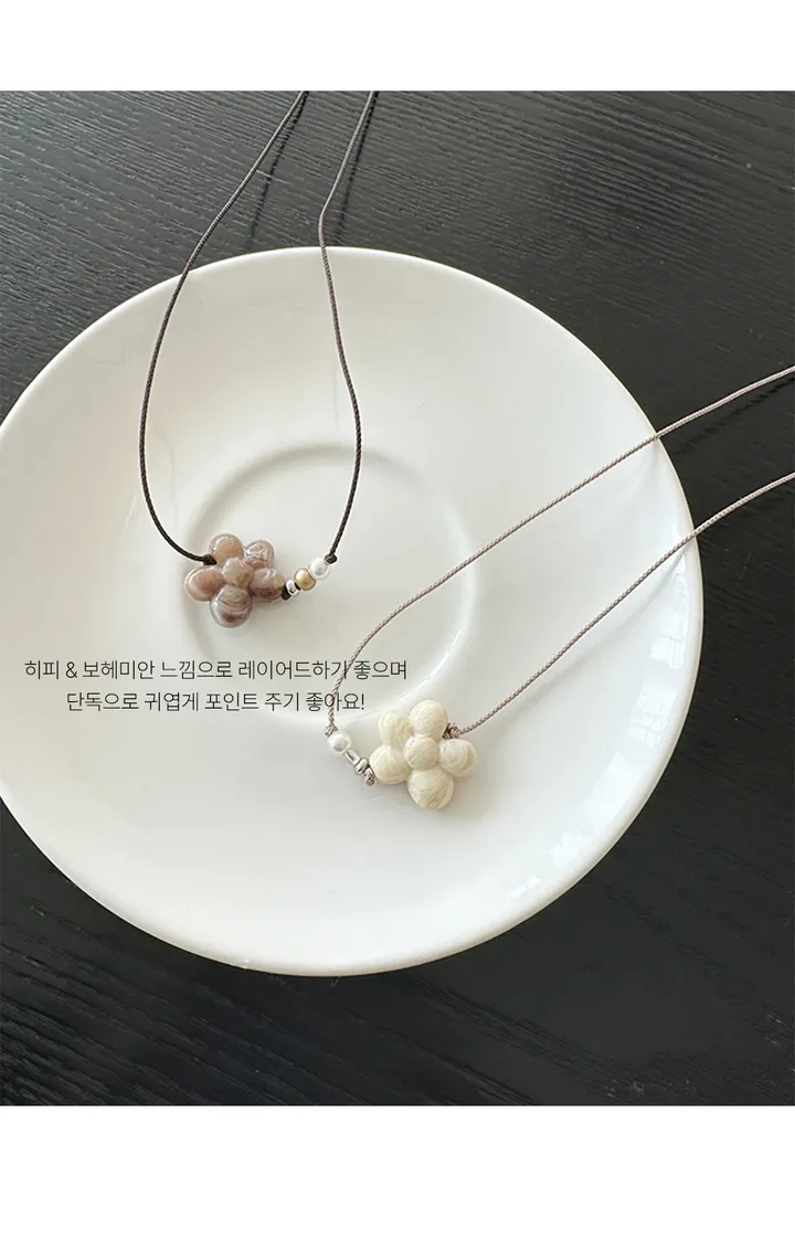 [써지컬] 에바 초커 플라워 목걸이 상세 이미지 6