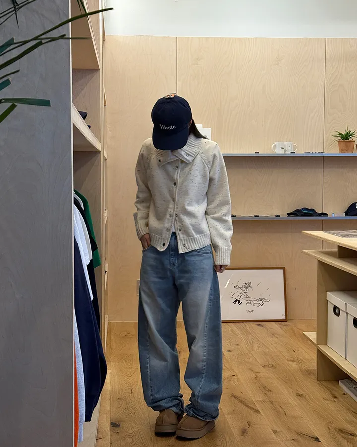 페퍼 하이넥 버튼 가디건 상세 이미지 7