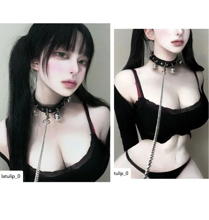 주폭 [초커+목줄세트]키치 하트,포켓걸,실버벨 초커 남자친구 이벤트남친선물 이벤트소품 코스프레소품 목줄초커 초커세트 상세 이미지 26
