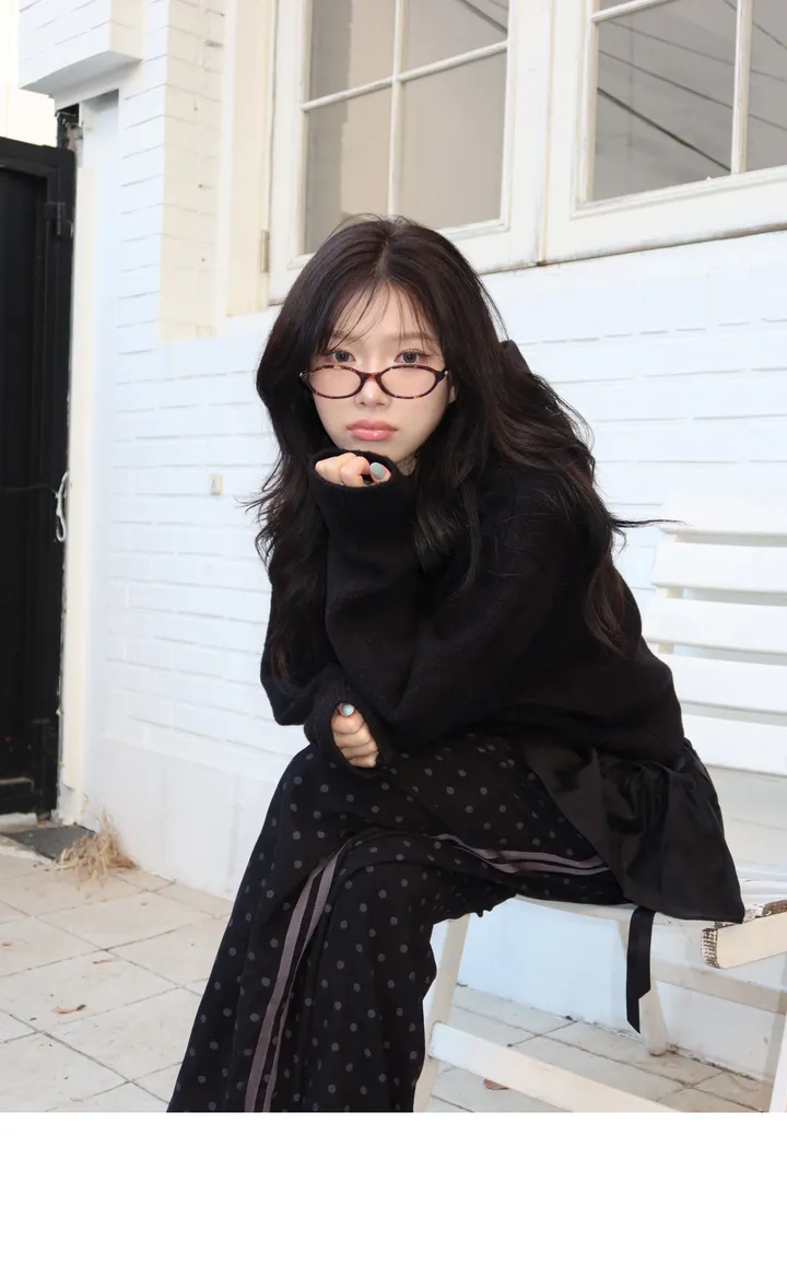 [데일리/빈티지🖤] 모루카 후드 버튼 하이넥 니트 가디건-5color 상세 이미지 17