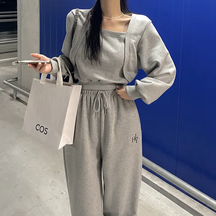 [8color/MADE] 하이퀄리티 웨하스 탄탄 와이드 조거팬츠 봄트레이닝 상세 이미지 195