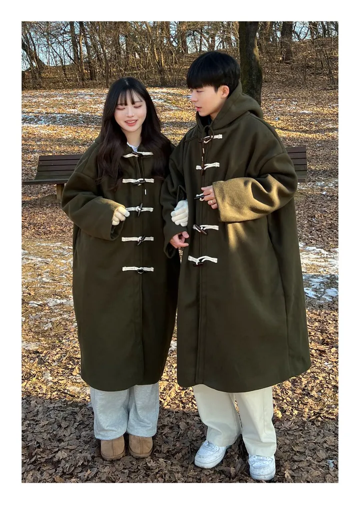 [최저가/숏&롱] 떡볶이 후드 겨울 가을 코트 고퀄리티 남녀공용 아우터 자켓 오버핏 빅사이즈 커플룩 시밀러룩 상세 이미지 36