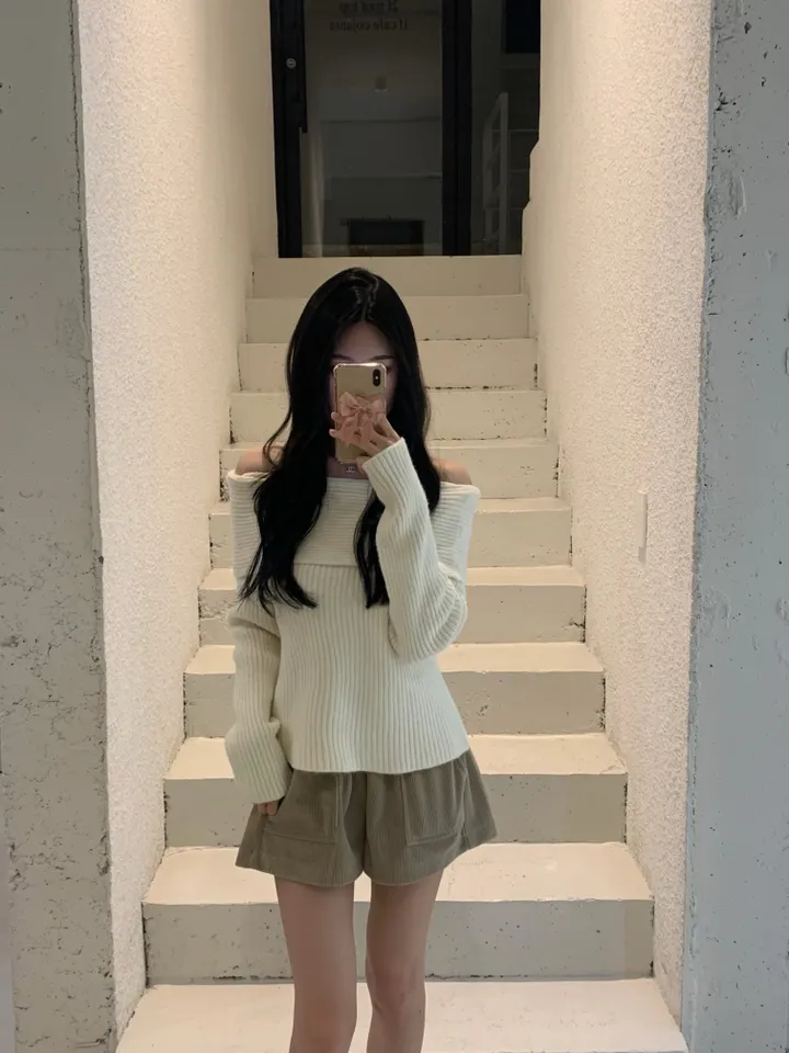 허벅지삭제 [💬단독진행/문의폭주/-3kg핏] 앞포켓 코듀로이닝 밴딩 반바지 가을 겨울 corduroying pt • 4color 상세 이미지 16