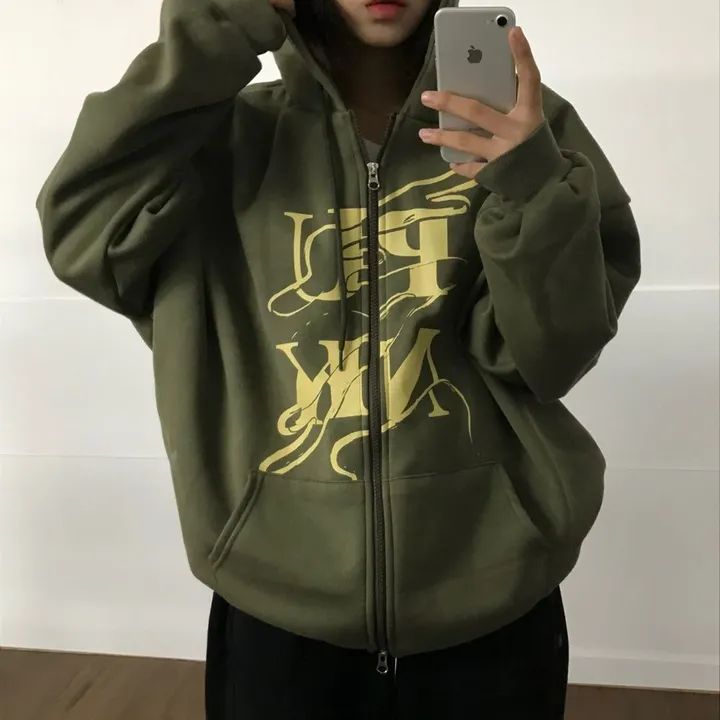 (기모선택/국내)Punk Two way Hooded zip-up - 3color 상세 이미지 28