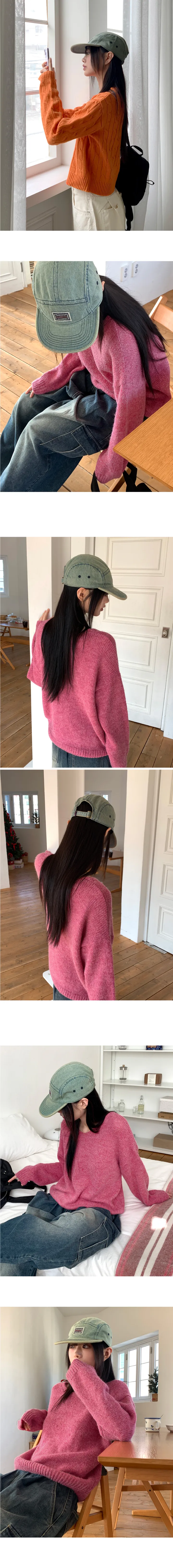 쿠밀 데님 패치 스냅백 볼캡 상세 이미지 4