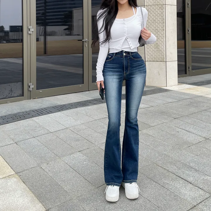 +영상핏[허리쏙MADE/기본or롱] 리얼 마네킹 허리쏙 투버튼 워싱 부츠컷팬츠 부츠컷데님 보정청바지 인생청바지 홀리허리쏙 S,M,L 상세 이미지 56