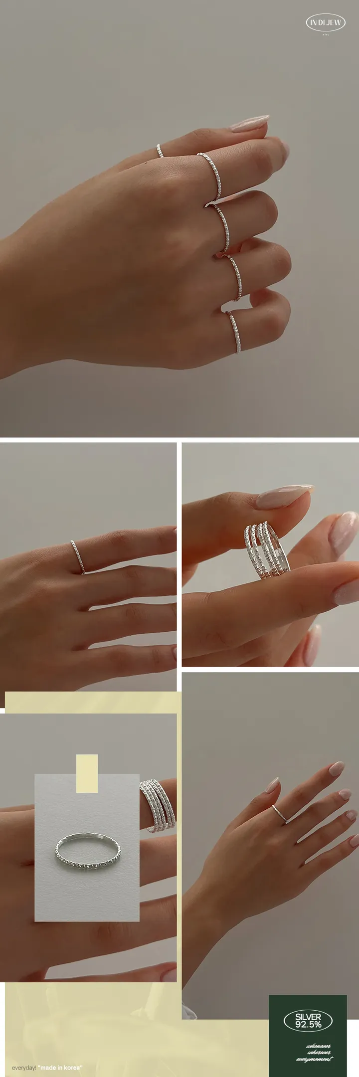 실버 925 999 에브리모먼트 베이직 실반지 모음전 상세 이미지 19