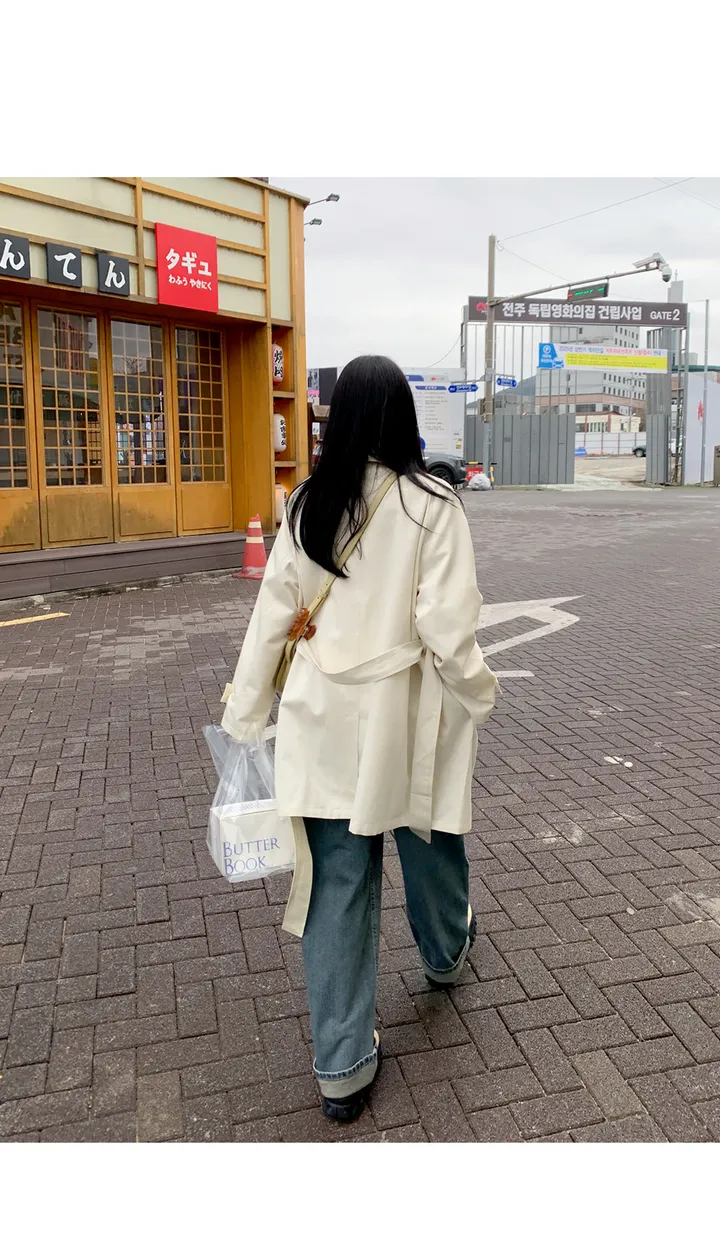[간절기필수!베이직한♥]밀스래글런하프트렌치CT 상세 이미지 11