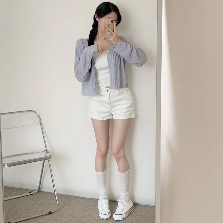 [청순여리핏🌸/살탐방지] 부클 골지 크롭 가디건 상세 이미지 8