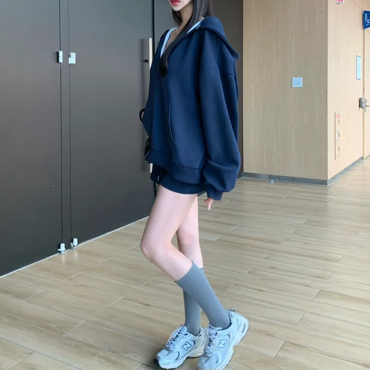 *단독제작/당일* [여름밤에도🕶/힙커버] 빅포켓 오버핏 후드티 + 반바지 set 셋업 투피스 아방핏 루즈핏 하의실종 상세 이미지 13